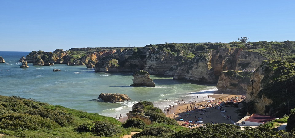praia dona ana lagos algarve portugal