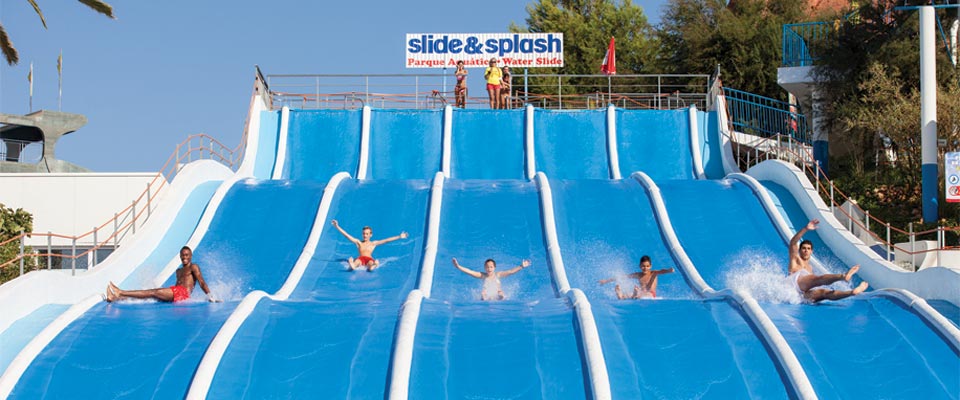 Freizeitaktivitäten an der Algarve: Slide & Splash, Wasserrutschenspaß für Groß und Klein