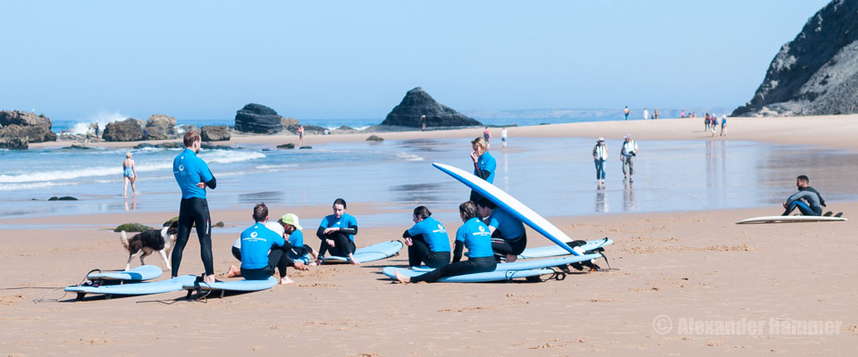 Ganzjährig gute Surfbedingungen an der Westküste der Algarve