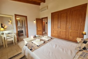 Villa do Paraiso Schlafzimmer mit Doppelbett und Klimaanlage