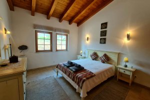 Villa do Paraiso Ferienhaus nahe Lagos Schlafzimmer mit Doppelbett und Klimaanlage