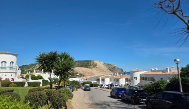 Casa Fajo - Strandnahe Ferienwohnung in Praia da Luz Algarve – Terrasse mit Meerblick