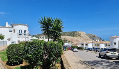 Casa Fajo - Strandnahe Ferienwohnung in Praia da Luz Algarve – Terrasse mit Meerblick