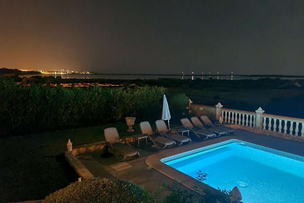 Villa Sanssouci view by night