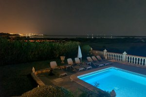 Villa Sanssouci view by night